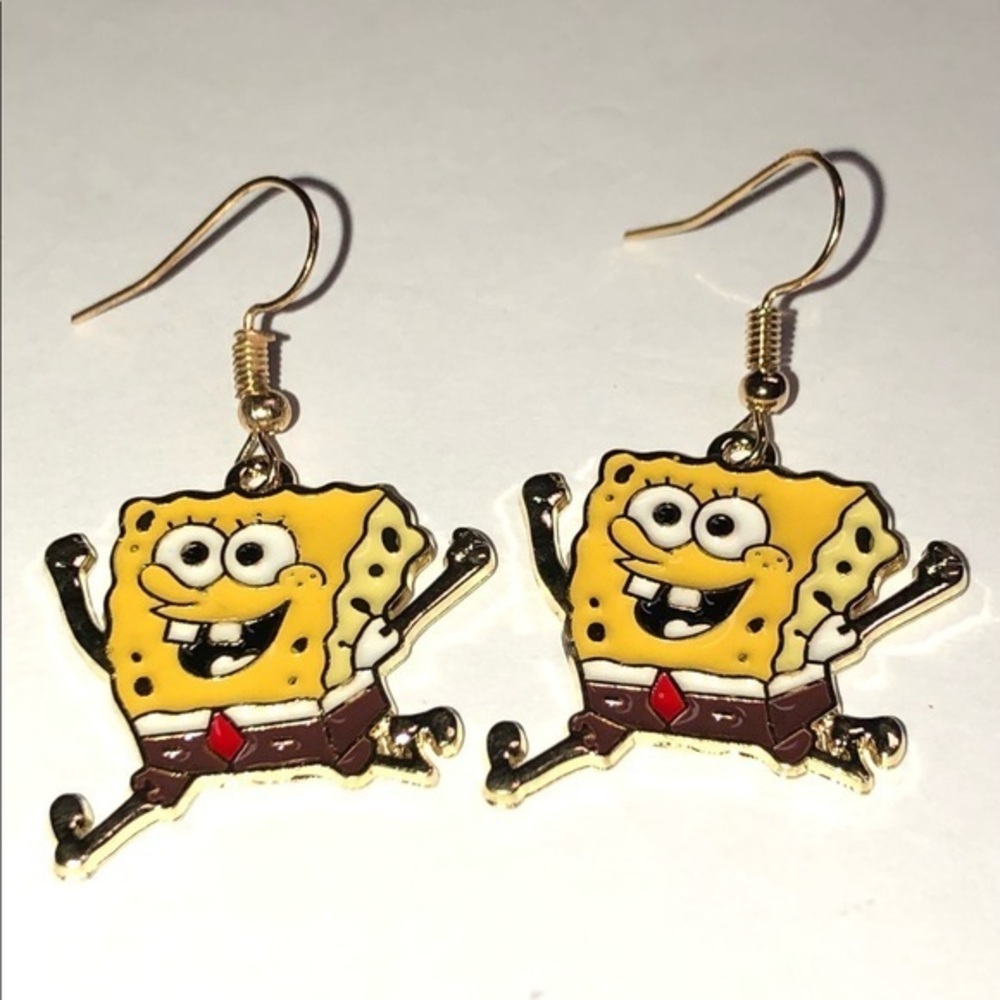 Sponge Bob square pants earrings brand new